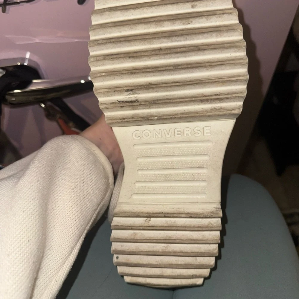 Tan High-Top Sneakers with White Soles